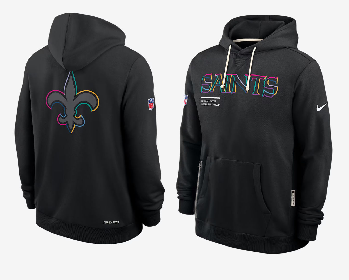 Men New Orleans Saints black 2025 Nike NFL hoodie